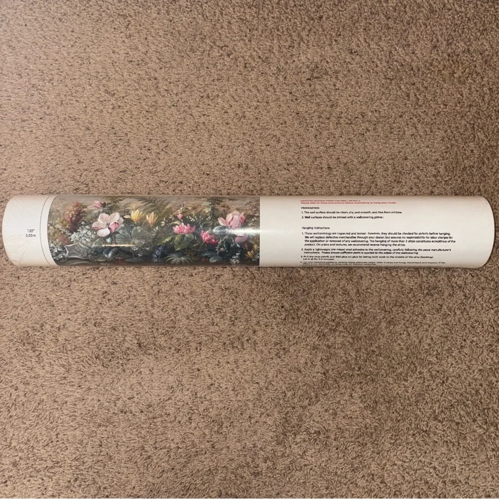 New Anthropologie Paradise Tropical Floral Wall Mural Wallpaper